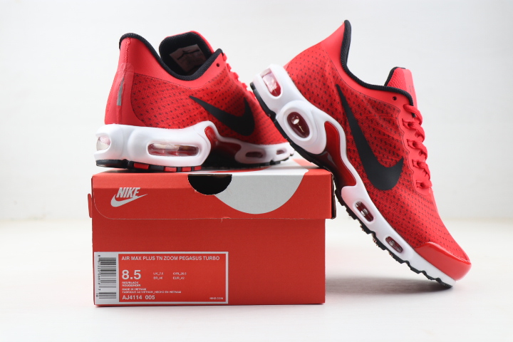 2021 Nike Air Max Plus Mesh Red Black White Running Shoes